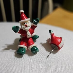 Festive Santa Earrings